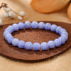 Wholesale Natural Stone Handmade Unisex Elastic Bracelet With Volcanic Stone And Devil's Eye