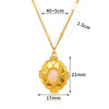 Wholesale Natural Stone Inlaid Stainless Steel Cross Necklace Unisex Electroplated