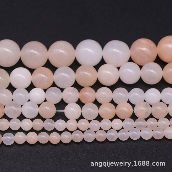 Wholesale Natural Stone Loose Round Beads Pink Aventurine Polished For Diy Accessories