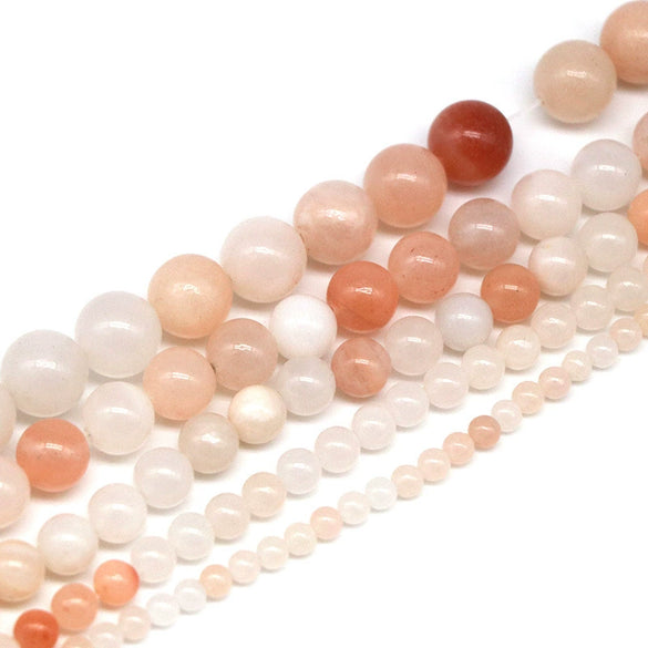 Wholesale Natural Stone Loose Round Beads Pink Aventurine Polished For Diy Accessories