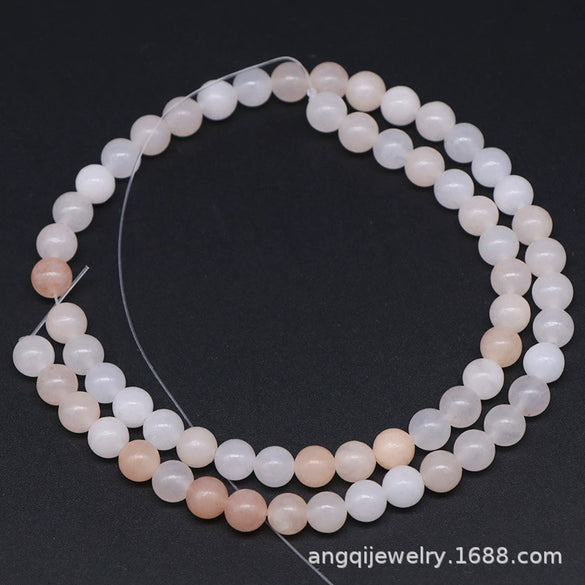 Wholesale Natural Stone Loose Round Beads Pink Aventurine Polished For Diy Accessories