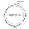 Wholesale Natural Stone Necklace Shell African Pine Spotted Stone Stainless Steel Geometric Original Design Electroplating Clavicle Chain For Women
