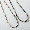 Wholesale Natural Stone Necklace Shell African Pine Spotted Stone Stainless Steel Geometric Original Design Electroplating Clavicle Chain For Women