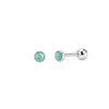 Wholesale Natural Stone S925 Silver Geometric Baroque Style Electroplated Stud Earrings For Women