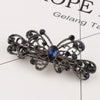 Wholesale Natural Style Alloy Nickelfree Plated Diamond Inlaid Crystal Bow Hairpin For Women