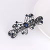 Wholesale Natural Style Alloy Nickelfree Plated Diamond Inlaid Crystal Bow Hairpin For Women