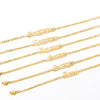Wholesale Natural Style Twelve Constellations And Ancient English Letters Titanium Steel Bracelets With Electroplating