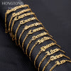 Wholesale Natural Style Twelve Constellations And Ancient English Letters Titanium Steel Bracelets With Electroplating