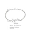 Wholesale Natural Style Twelve Constellations And Ancient English Letters Titanium Steel Bracelets With Electroplating