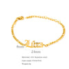 Wholesale Natural Style Twelve Constellations And Ancient English Letters Titanium Steel Bracelets With Electroplating