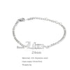 Wholesale Natural Style Twelve Constellations And Ancient English Letters Titanium Steel Bracelets With Electroplating
