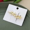 Wholesale Natural Style Zinc Alloy Hairpin With Butterfly Leaves Flowers Rhinestone For Women