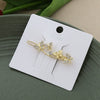 Wholesale Natural Style Zinc Alloy Hairpin With Butterfly Leaves Flowers Rhinestone For Women