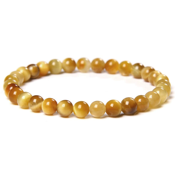 Wholesale Natural Tiger Eye Stone Geometric Handmade Bracelet