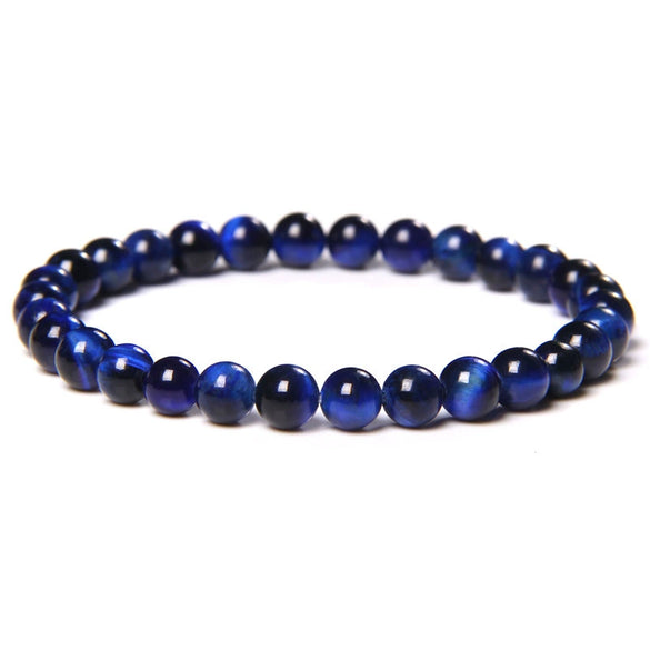 Wholesale Natural Tiger Eye Stone Geometric Handmade Bracelet