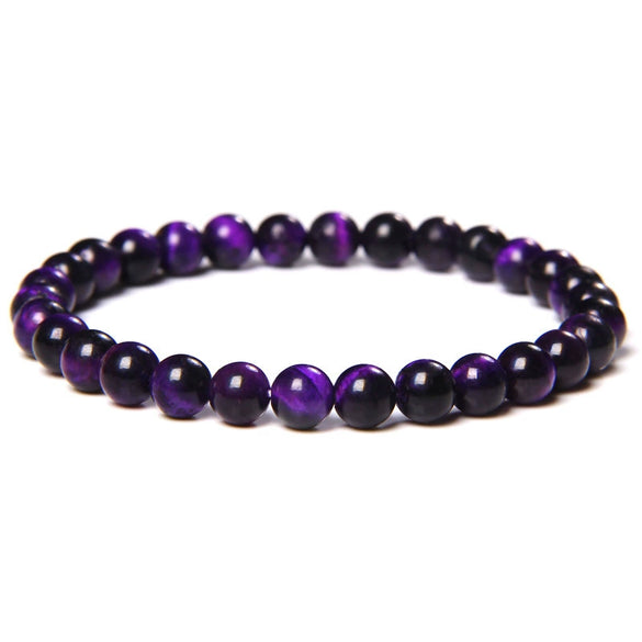 Wholesale Natural Tiger Eye Stone Geometric Handmade Bracelet