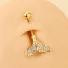 Wholesale Navel Jewelry Stainless Steel Fishtail Electroplating For Women