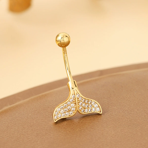 Wholesale Navel Jewelry Stainless Steel Fishtail Electroplating For Women