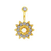 Wholesale Navel Nail Stainless Steel Microdiamond 3A Zircon Constellation Electroplated Unisex