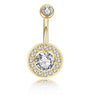 Wholesale Navel Nail Stainless Steel Microdiamond 3A Zircon Constellation Electroplated Unisex