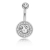 Wholesale Navel Nail Stainless Steel Microdiamond 3A Zircon Constellation Electroplated Unisex