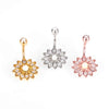 Wholesale Navel Nail Stainless Steel Microdiamond 3A Zircon Constellation Electroplated Unisex