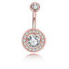 Wholesale Navel Nail Stainless Steel Microdiamond 3A Zircon Constellation Electroplated Unisex