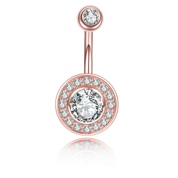 Wholesale Navel Nail Stainless Steel Microdiamond 3A Zircon Constellation Electroplated Unisex