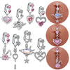 Wholesale Navel Ring Copper Animals Zodiac Cross Heart Shaped Electroplated Unisex