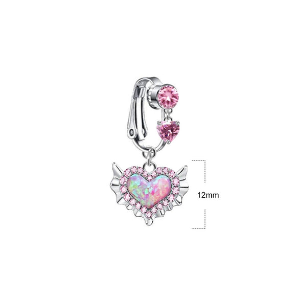 Wholesale Navel Ring Copper Animals Zodiac Cross Heart Shaped Electroplated Unisex