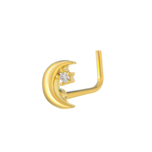 Wholesale Navel Ring Jewelry Copper Inlaid Zircon Geometric Butterfly Heart Crown Moon Water Drop Bee Style For Women