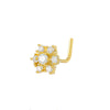 Wholesale Navel Ring Jewelry Copper Inlaid Zircon Geometric Butterfly Heart Crown Moon Water Drop Bee Style For Women