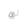 Wholesale Navel Ring Jewelry Copper Inlaid Zircon Geometric Butterfly Heart Crown Moon Water Drop Bee Style For Women