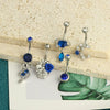 Wholesale Navel Ring Set Stainless Steel Geometric Simple Style Electroplating
