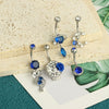 Wholesale Navel Ring Set Stainless Steel Geometric Simple Style Electroplating