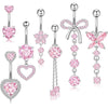 Wholesale Navel Ring Stainless Steel Geometric Electroplated Simple Style Body Puncture
