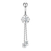 Wholesale Navel Ring Stainless Steel Geometric Electroplated Simple Style Body Puncture