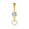 Wholesale Navel Ring Stainless Steel Geometric Electroplated Simple Style Body Puncture