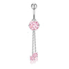 Wholesale Navel Ring Stainless Steel Geometric Electroplated Simple Style Body Puncture