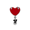 Wholesale Navel Ring Zinc Alloy Heart Shape Bat Dark Series Puncture Unisex