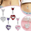 Wholesale Navel Ring Zinc Alloy Heart Shaped Personality Ornament