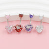 Wholesale Navel Ring Zinc Alloy Heart Shaped Personality Ornament