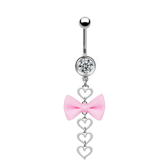 Wholesale Navel Ring Zinc Alloy Heart Shaped Styling Unisex