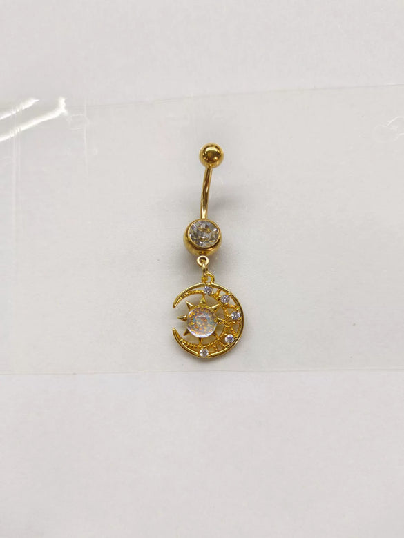 Wholesale Navel Ring Zinc Alloy Heart Shaped Styling Unisex