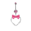 Wholesale Navel Ring Zinc Alloy Heart Shaped Styling Unisex