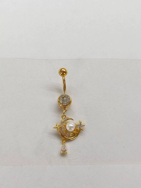 Wholesale Navel Ring Zinc Alloy Heart Shaped Styling Unisex