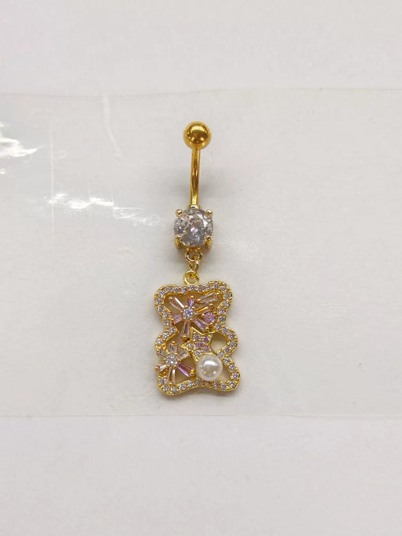 Wholesale Navel Ring Zinc Alloy Heart Shaped Styling Unisex