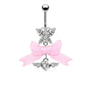 Wholesale Navel Ring Zinc Alloy Heart Shaped Styling Unisex