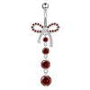 Wholesale Navel Rings Stainless Steel Bowknot Electroplated Body Piercing Jewelry Unisex