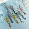 Wholesale Navel Rings Stainless Steel Bowknot Electroplated Body Piercing Jewelry Unisex